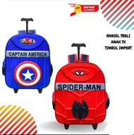 Tas sekolah anak troli tk/tas ransel troli tk/tas anak karakter TK/tas anak troli tk/tas anak troli 