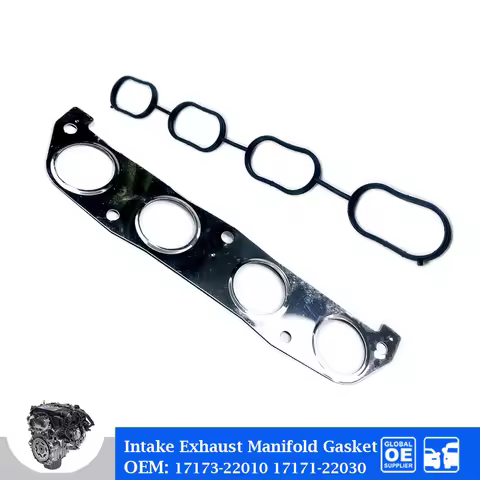 For Toyota Lexus Corolla Celica 1ZZ FE ZZE122 Engine Intake Exhaust Manifold Gasket Set Car Accessor