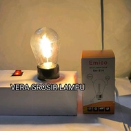 10 PC Emico LED Filament Bulb 1 watt EM-S14 Yellow 2700K E27