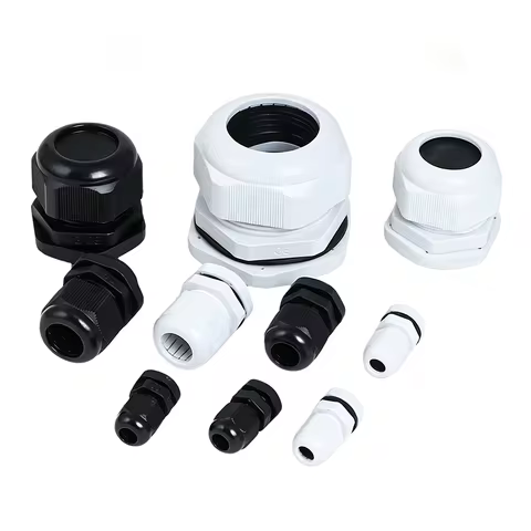 20Pcs Waterproof Nylon Cable Gland M8-M24 Plastic Cable Connector Strain Relief Wire Cord Gland