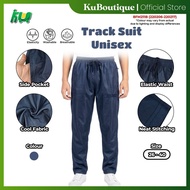 GO360 Seluar Track Suit Plain Blue | Lembut, Stretchable & Selesa | Jogging & Daily Wear | Size 20–4