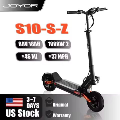 JOYOR Dual Motors S10-S-Z Electric Scooter 2400W Peak 60V18Ah Battery 18650 Battery Cell 45 Miles Ra