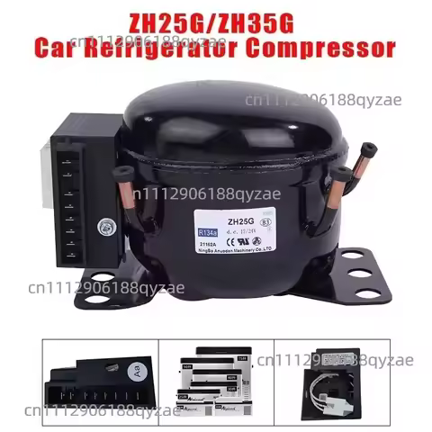 ZH25G car DC refrigerator compressor DC12/24V DC compressor car and ship refrigerator freezer 12v24v