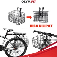 [Promo] Keranjang Sepeda Lipat Foldable Basket Untuk Sepeda Dewasa Mtb