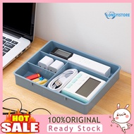 [LISI]  4 Grids Drawer Organizer Dirt-proof PP Home Office Drawer Tray Divider for Dorm