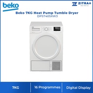 Beko 7KG Heat Pump Tumble Dryer DPS7405XW3 | A++ Energy Efficiency Class | AquaWave Technology | HeatPump Technology