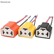 Top 3-Hole Ceramic H4 Wire Car Headlight Socket Plug