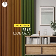 Iris Curtain Mix (Height 290CM-300CM) Premium Blackout Curtain Window Tingkap Langsir Murah 窗帘 遮光 隔热
