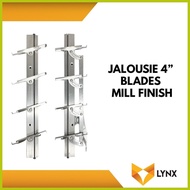 ∼ ▝ ∵ Jalousie Frame 4 Blades for Louver Window 1 Pair