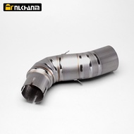 For CFMOTO 450MT 450 MT  Motorcycle Exhuast titanium alloy Middle Link Pipe Connect 51mm Motorcycle 