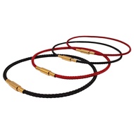 2mm Wire Rope Bracelet Knob Threaded Buckle Hard Gold Bracelet