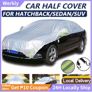 Universal Half Car Cover Outdoor Sedan/SUV half cover Dust Resistant Protection Cover For Sedan/SUV
