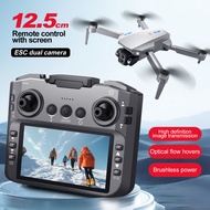 E88 GT หน้าจอควบคุม UAV Light Flow การถ่ายภาพคู่ HD ทางอากาศ 4 แกนอากาศยาน Brushless Motor อัจฉริยะก