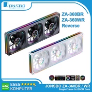 Fan JONSBO ZA-360BR ZA-360WR Reverse ARGB PWM INFINITY Mirror | 3 x 12Cm Single Frame Fan Case