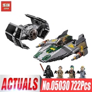 LEPIN 05030 Star 722Pcs The Vader Set Tie Advanced VS A Boys Toys wing fighter Wars Building Bricks