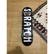 (HARGA NET / PAS) SCRATCH BROWN SKATEBOARD SIZE 8.0 / SKATE / SKATEBOARD / DECK SKATE / PAPAN SELANC