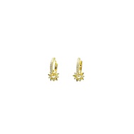My Juvel 14K Gold Plated 925 Sterling Silver Soleil Huggies Gold Earrings Anting Anting Accessories 
