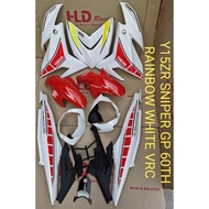 HLD YAMAHA Y15ZR V1 V2 Y15 SNIPER GP 60TH RAINBOW WHITE VRC RED COVER SET COVERSET ANNIVERSARY SPECI