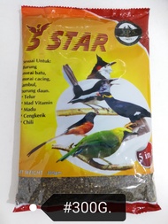 5Star Bird Food Feed 300gram Makanan Burung 5 Star
