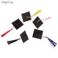 [Thsgrt] 1Pc Graduation Hat Mini Doctoral Cap Costume Graduation Cap with sels [SG]