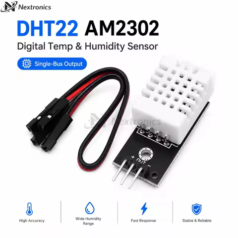 1/3/5PCS DHT22 AM2302 Digital Temperature Humidity Sensor Module with Cable High Precision for Ardui