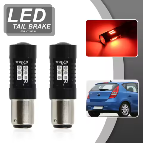 For Hyundai i10 i20 i30 ix20 ix35 Kona Matrix Getz 2PCs Error Free Rear Red Led Brake Light 1157 P21