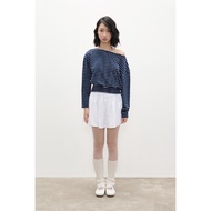 LIBÉ WORKSHOP - White above-the-knee mini skirt