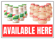 Yalult Available | Delight Available Here Signage A4 Size Laminated
