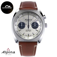 Alpina Startimer Pilot Heritage Swiss Automatic Mono Pusher Chronograph Panda Dial Watch