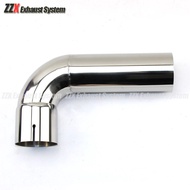Car styling 90 degrees 54mm 66mm 73mm 79mm Exhaust pipe muffler tail pipe 304 stainless steel weldin