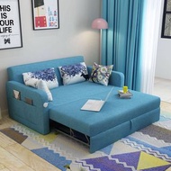 Sofa Bed 多功能梳化床沙發床可摺疊 客廳小戶型雙三人實木1.8米簡約現代坐臥兩用