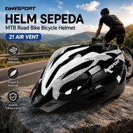 BIKE TaffSPORT Aerodynamic EPS Foam Unisex Bike Helmet 21 Air Vent - X10