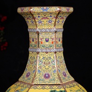 S/🌔Floor Large Vase Jingdezhen Ceramic Decorative Vase Antique Chinese Enamel Porcelain Home Crafts Ornaments NDMS
