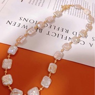 Brand new  Bazaar Fashion 18k Gold Plated Freshwater Pearl AAA Grade Trendy Chinese Knot OT Buckle S