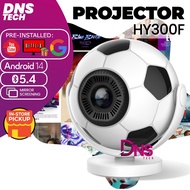 HY300F Smart LED 4K Projector Android14 Dual Band WiFi Auto Focus Keystone Correction Mirror Screeni