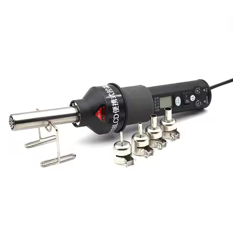 8018lcd Heat Gun 220v Electrical Temperature Digital Display Temperature Adjustable Building Hair Dr