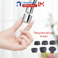 Đầu vòi rửa chén rửa mặt tăng áp tạo bọt chống bắn hai chế độ phun nước Waternymph N23