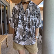 Limited Time Last Opportunity⌛Hawaii Floral Short-Sleeved Shirt Men Summer Loose All-Match Thin Shir