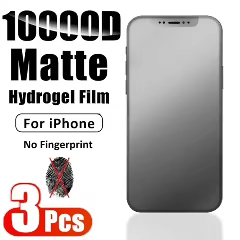 3Pcs Matte Hydrogel Film for IPhone 16 Pro Max 15 Pro Max Screen Protector for IP 16 15 Plus for IPh