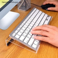 TWE Acrylic Computer Keyboard Stand 78-Keys Keyboard Riser Lift Tray Non-slip Transparent Desktop Keyboard Holder Office Supplies SG
