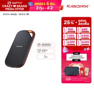SanDisk Extreme Pro Portable SSD 2TB SDSSDE82 up to 3800 MB/s read speed2 3700MB/s write speed 4x7 B