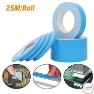 LF 25M Double Side Thermal Conductive Adhesive Tape, Width 5/10/15/20/25/30/40mm Heat Transfer Tape 