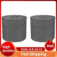 2X Dust Cover for 8 Quart (Approximately 2.5 Liters) Pressure Cooker, Cloth Cover with Pockets for Pressure Cooker, Gray