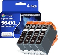 564XL Ink Cartridge Compatible for HP 564 XL 564XL Ink Cartridge (4X Black) for Photosmart Premium C