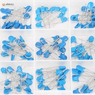 INTOONE 180PCS Capacitors Assortment Kit, 100PF-10000PF 15 Value High Voltage Capacitors, Blue 1kV C