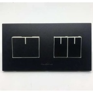 Panasonic Black Minimalist 3 gang switch WESJ78049B