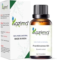 KAZIMA Frankincense Essential Oil - 100% Pure Natural &amp; Undiluted For Skin care &amp; Hair Care (30ml)