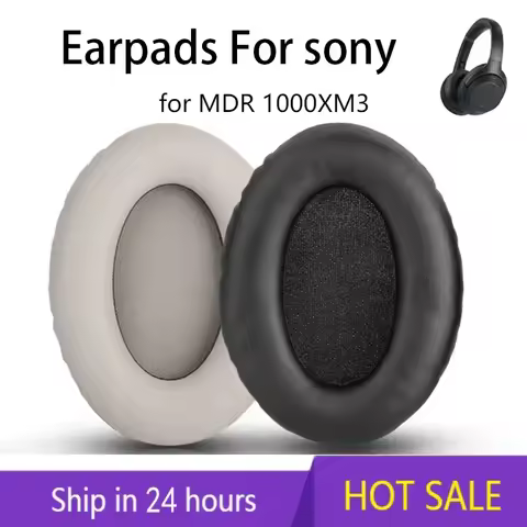1Pair Replacement Earpads Foam Ear Pads for Sony WH-1000XM3 Headphones Earmuff WH1000XM3 WH 1000 XM3
