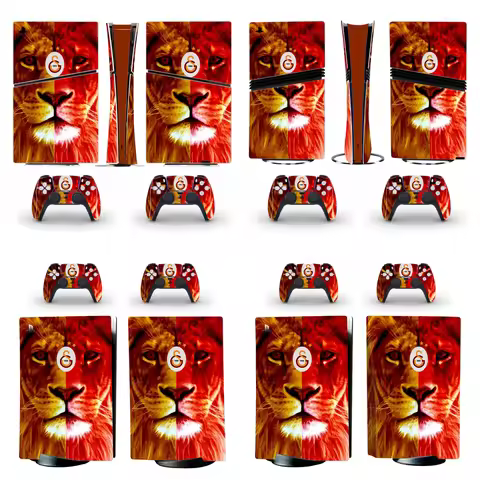 New Film PS5 Disc Digital Skin Sticker Decal for Console and 2 Controllers PS5 Slim Pro Disk Skin Vi
