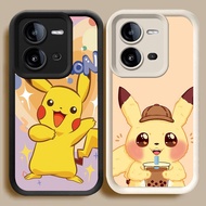 BI62 Pikachu Casing for VIVO V25 Y28 Y17S Y28s V25E V60 5G White Black
